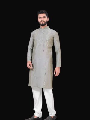ABHIMANYU The solid style pattern of the kurta and pajama