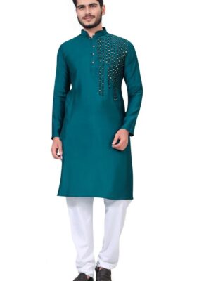 AADIPURUSH Men'sTraditional wear Kurtas pajama made from Silk