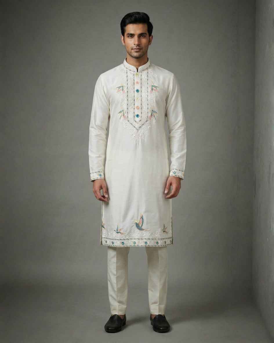  Armani Nack Kurta With Japanese Lachka Fabric